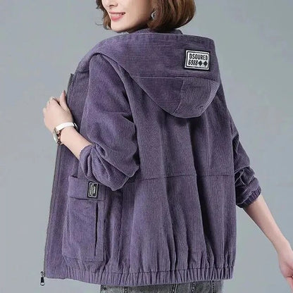 Women's Short Corduroy Coat