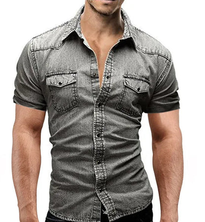 Men's Cotton Denim Shirt