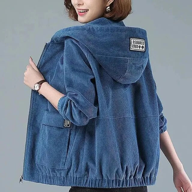 Women's Short Corduroy Coat