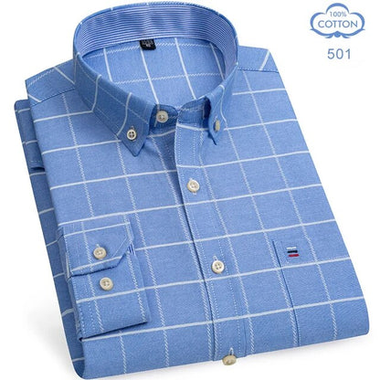 100% Pure Cotton Oxford Shirts For Men