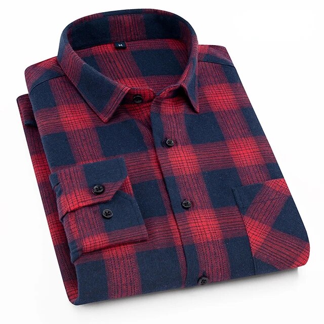 Men's Pure Cotton Checked Shirt