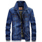 Winter Jackets Men Oversized Fleece Denim