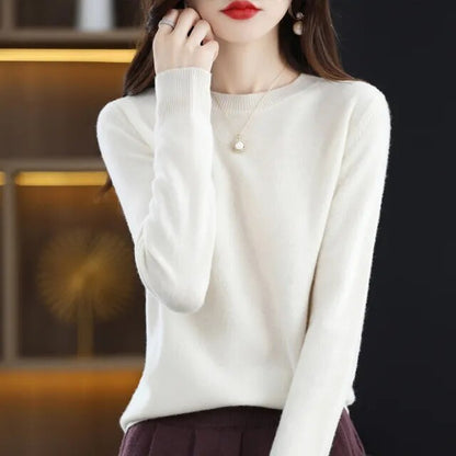 Pure wool and cashmere sweater for women