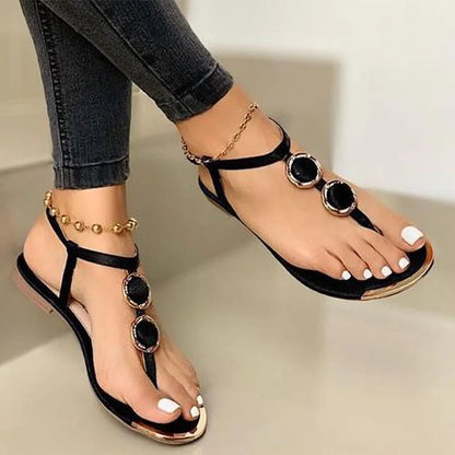 Women's Buckle Flats Sandals