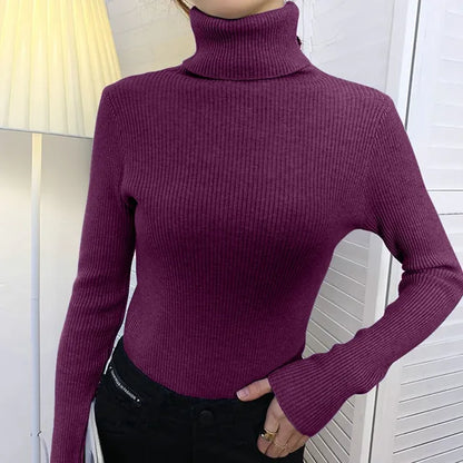 Women's Knitted Turtleneck Sweater