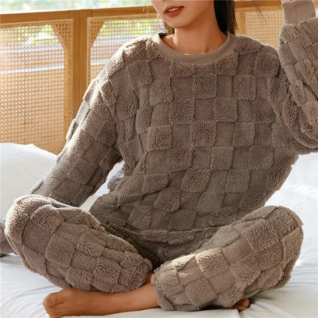 Women's Winter Fleece Pajama Set