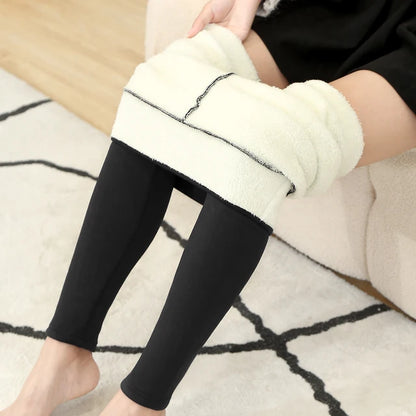 Warm winter fleece pants for women