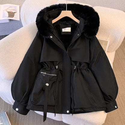 Women's Hooded Parka With Zipper