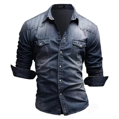 Men's Cotton Denim Shirt