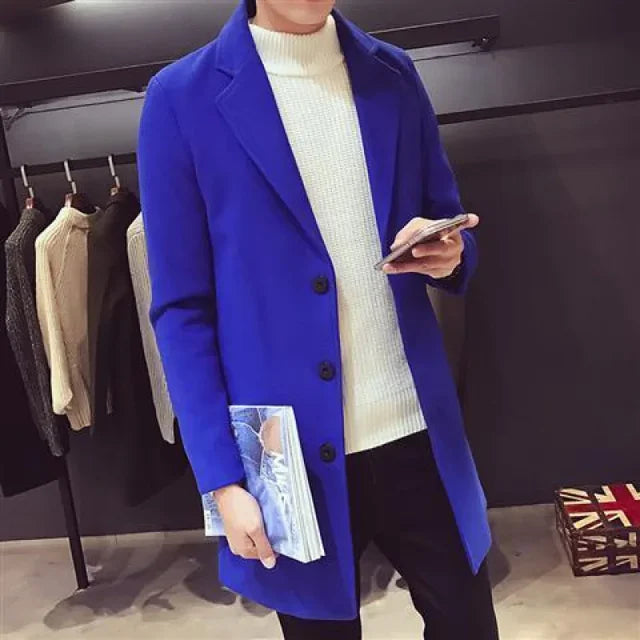 Men's Long Cotton Coat