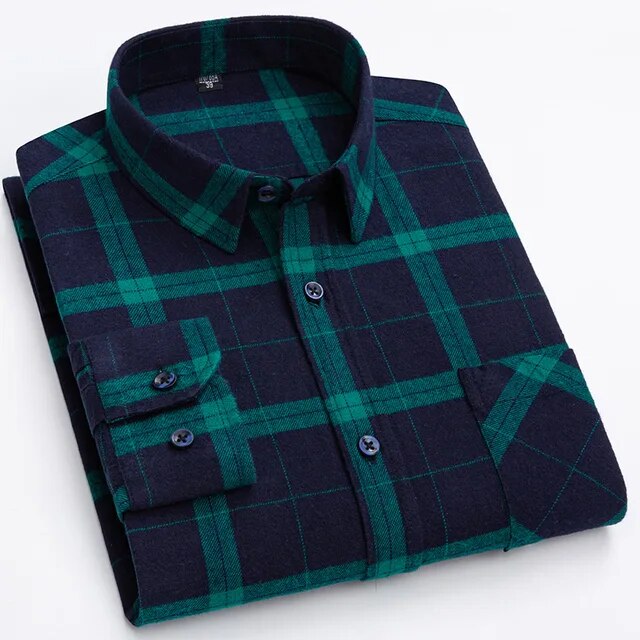 Men's Pure Cotton Checked Shirt