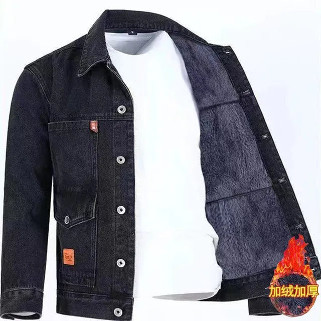 Thick and warm fleece jacket for men