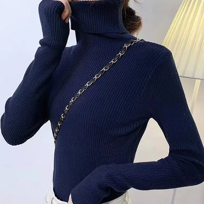 Women's Knitted Turtleneck Sweater