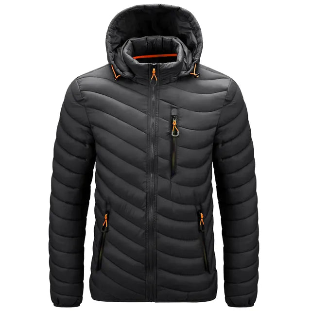 Men's Classic Hooded Warm Parkas Jacket