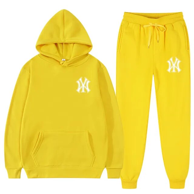 2 Pieces Sets Tracksuit Hooded For men