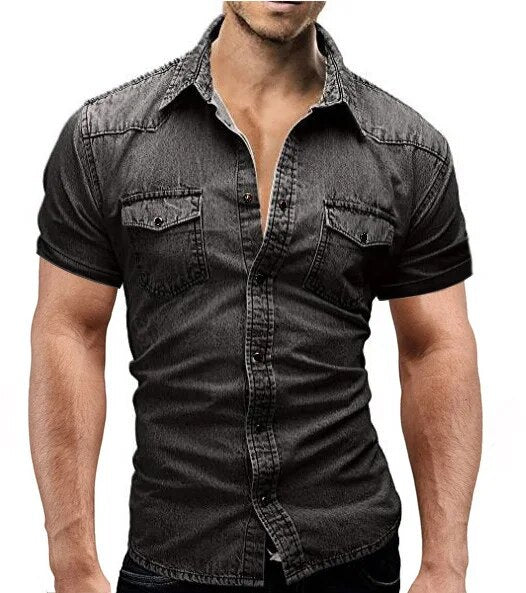 Men's Cotton Denim Shirt