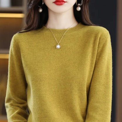 Pure wool and cashmere sweater for women