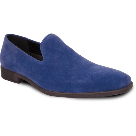 "Chelsea" Blue Suede Tuxedo Shoes-0