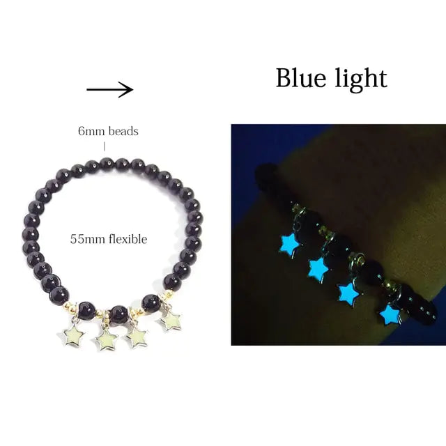 Natural Stone Luminous Beads Bracelets