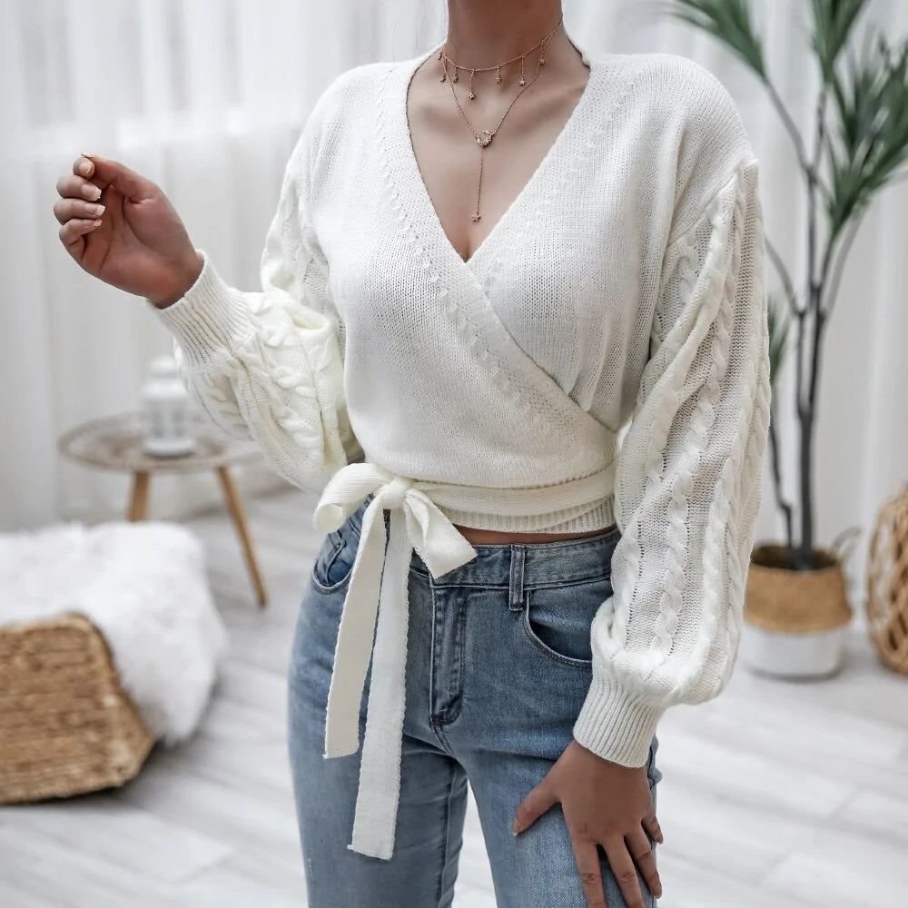 Knitted sweaters for women