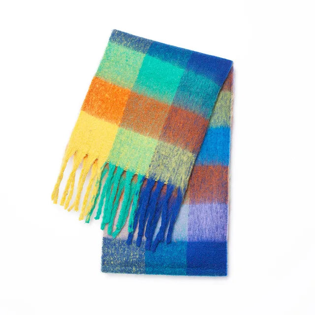 Luxury scarf for women solid and shiny colors
