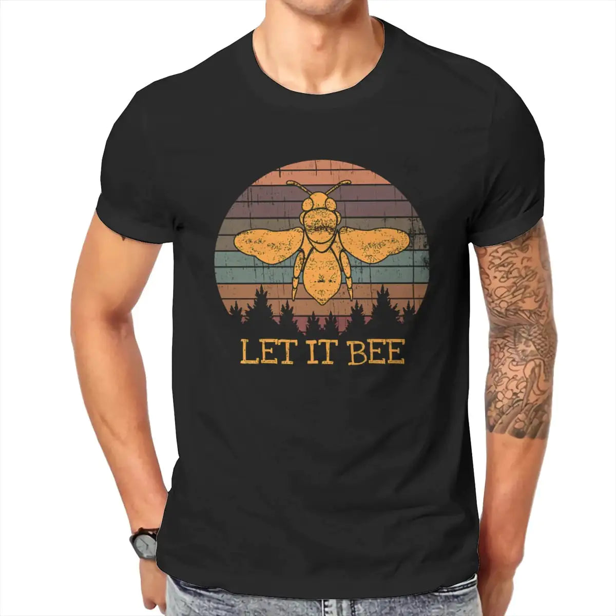 Let It Bee Print Men's T-Shirt