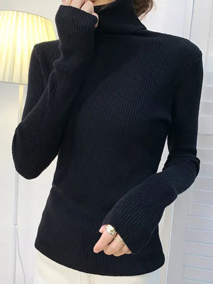 Women's Knitted Turtleneck Sweater