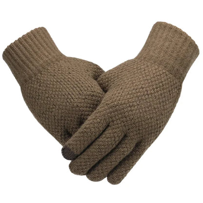 Men's wool winter gloves
