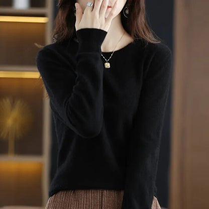 Pure wool and cashmere sweater for women