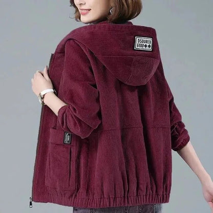 Women's Short Corduroy Coat