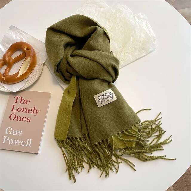 Luxury Solid Cashmere Scarf