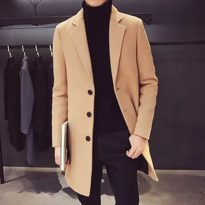 Men's Long Cotton Coat