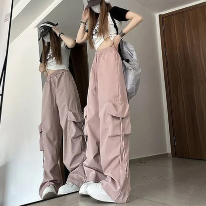 Streetwear cargo pants for women