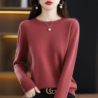 Pure wool and cashmere sweater for women