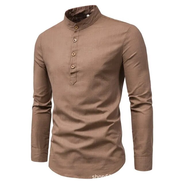 Men's Long Sleeve Business Shirt