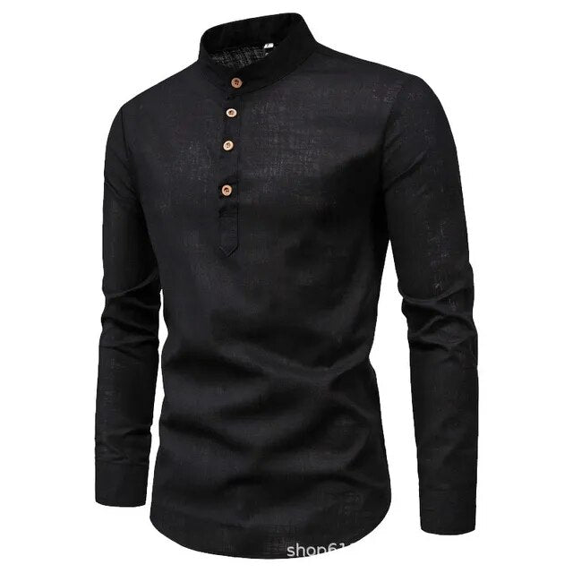 Men's Long Sleeve Business Shirt