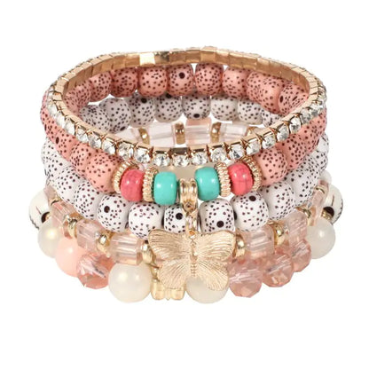 Multilayer Elastic Weave Bracelets