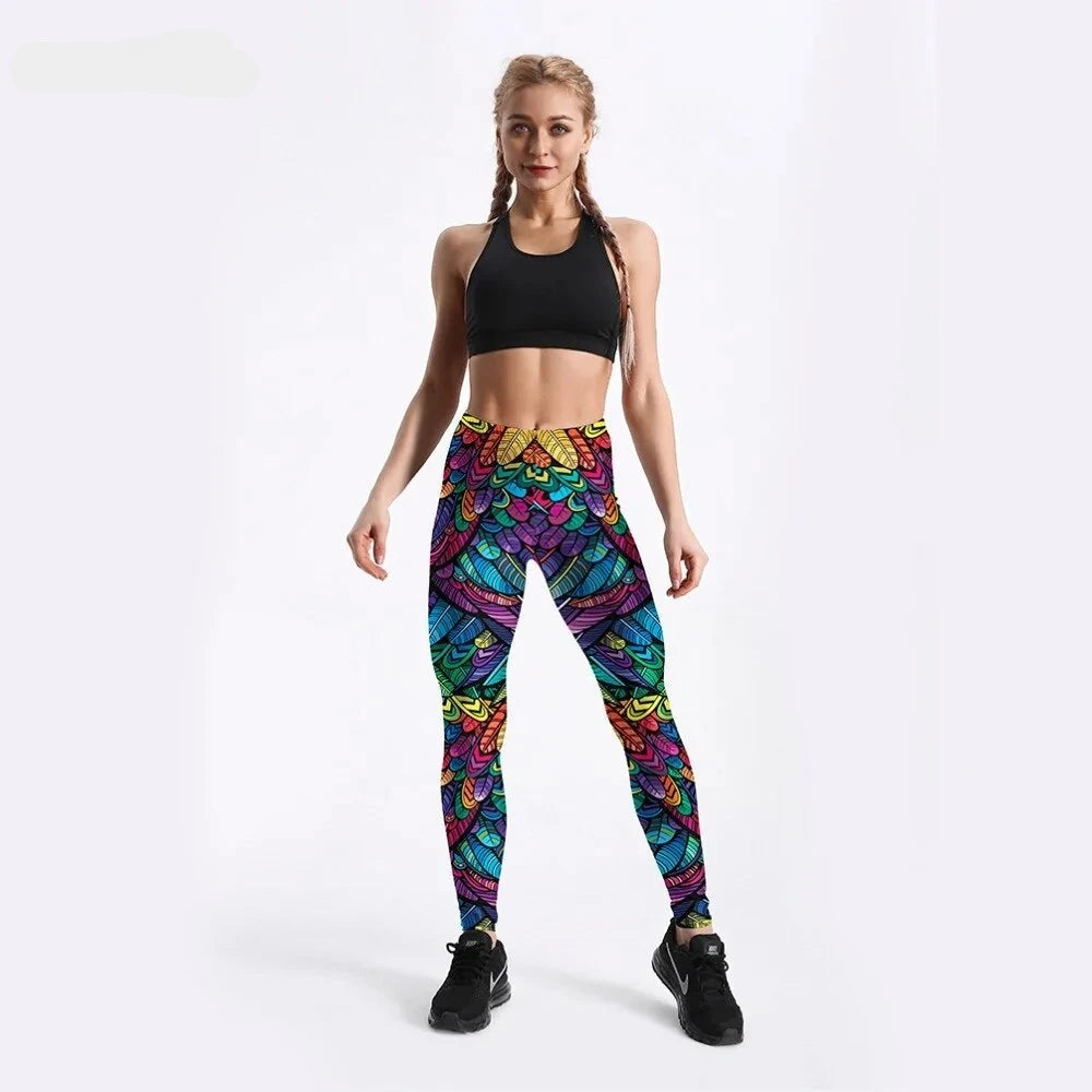 Mid-rise fitness pants for women