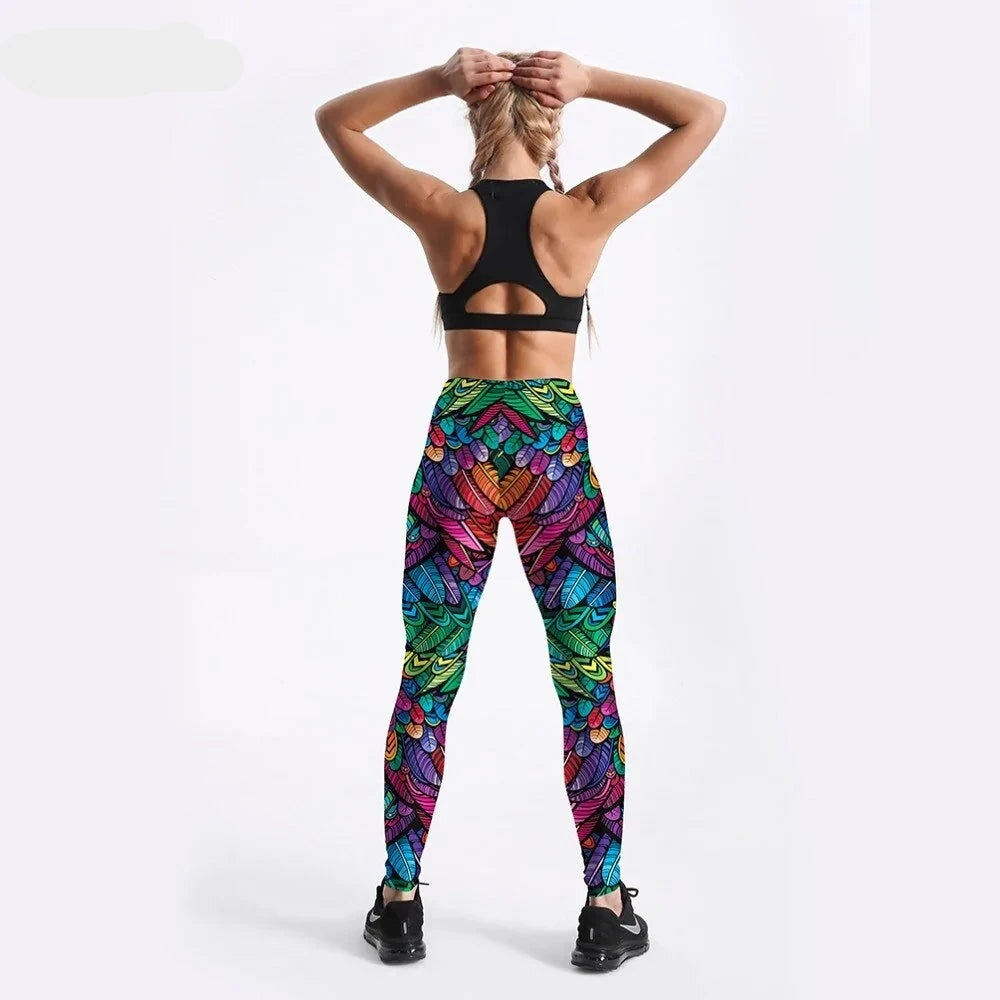 Mid-rise fitness pants for women