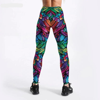 Mid-rise fitness pants for women