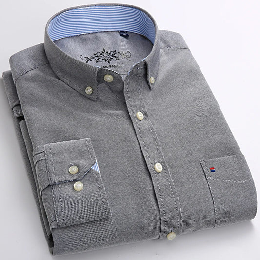 Men's Long Sleeve Oxford Shirt