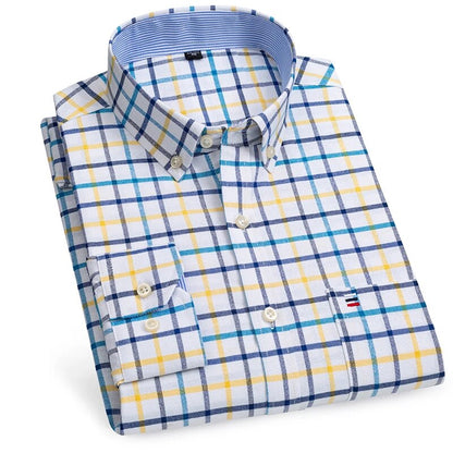 100% Pure Cotton Oxford Shirts For Men