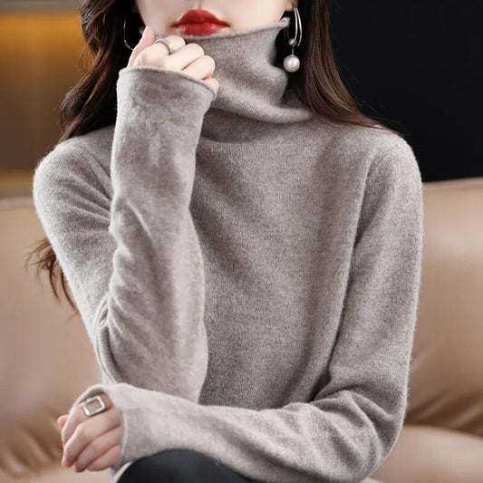 100% Pure Wool Cashmere Sweater Knit Top
