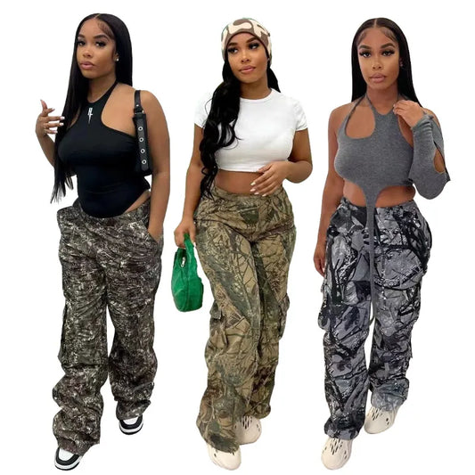 Women's Camouflage Cargo Pants