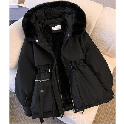 Women's Hooded Parka With Zipper