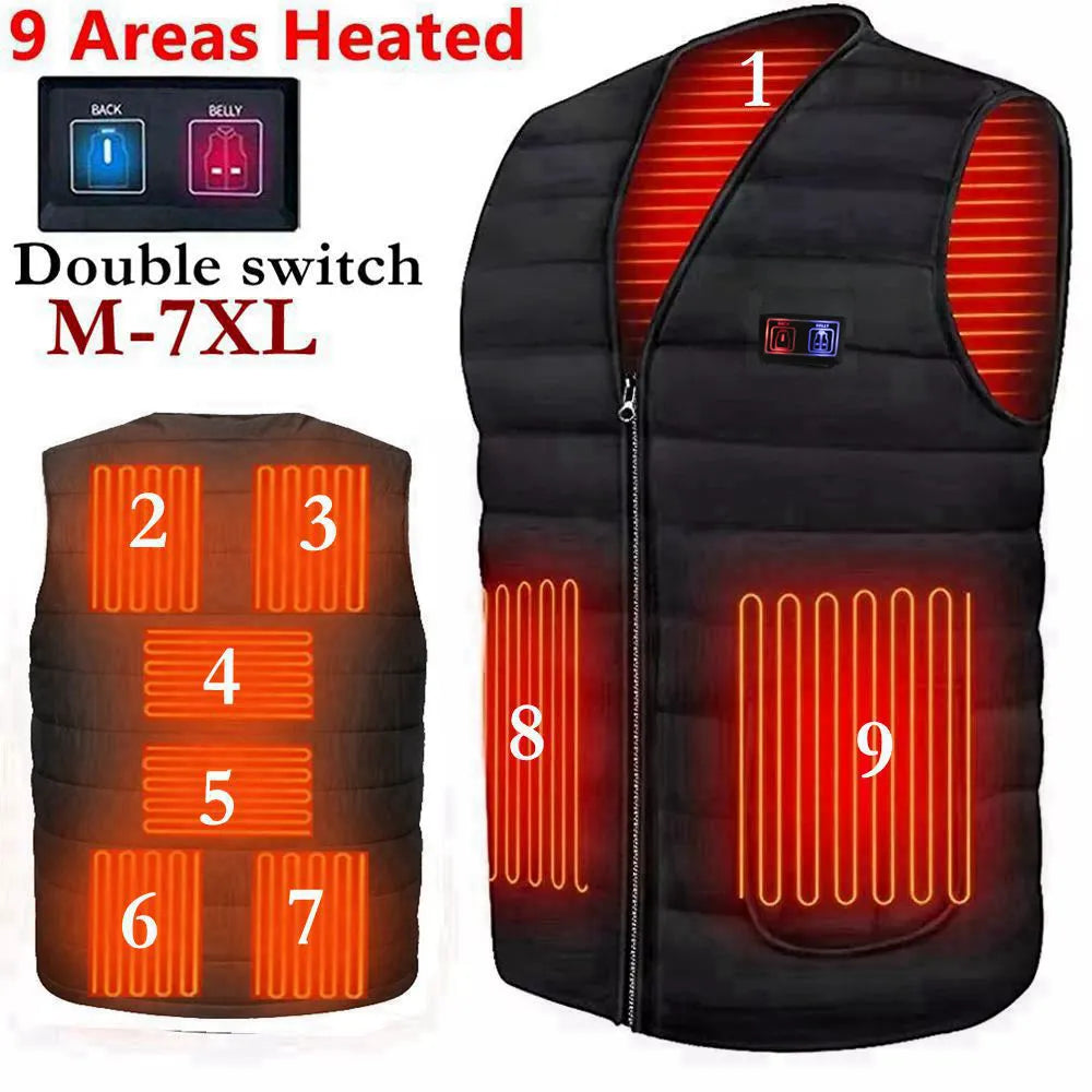 Men Smart Heating Cotton Vest