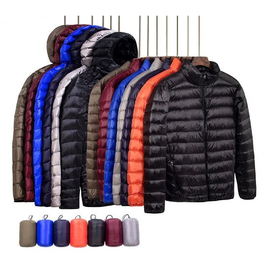 Lightweight Hooded Down Jacket For Men