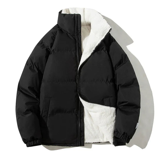 Men's Puffer Fleece Parka Coats