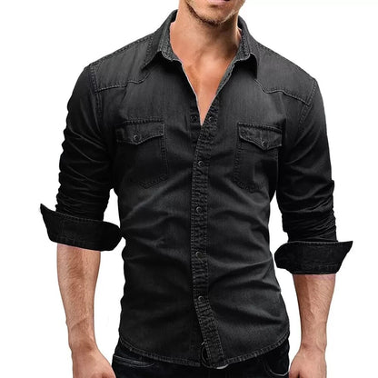 Men's Cotton Denim Shirt