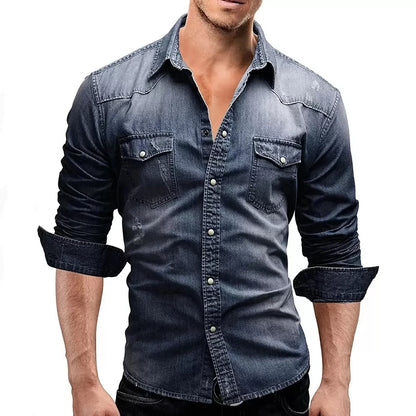 Men's Cotton Denim Shirt